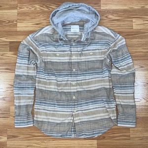 American Eagle men’s super soft hoodie flannel shirt XS